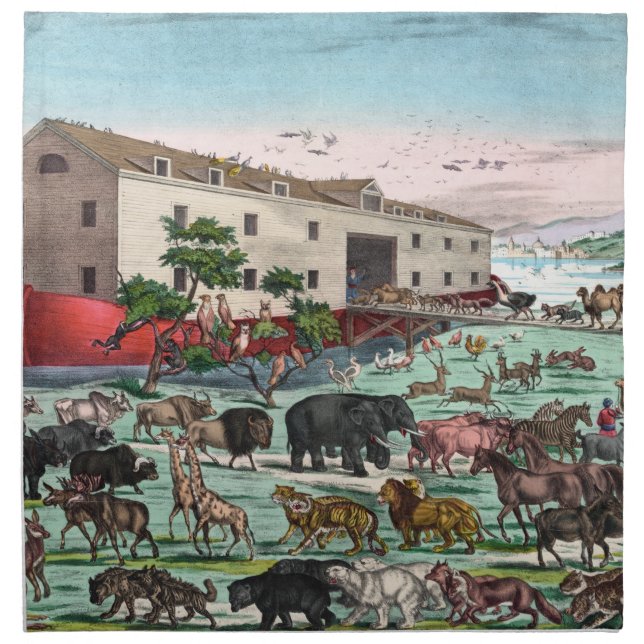 "Noah's Ark" napkins (Front)