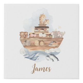 Noah's Ark Noah's Ark Faux Canvas Print