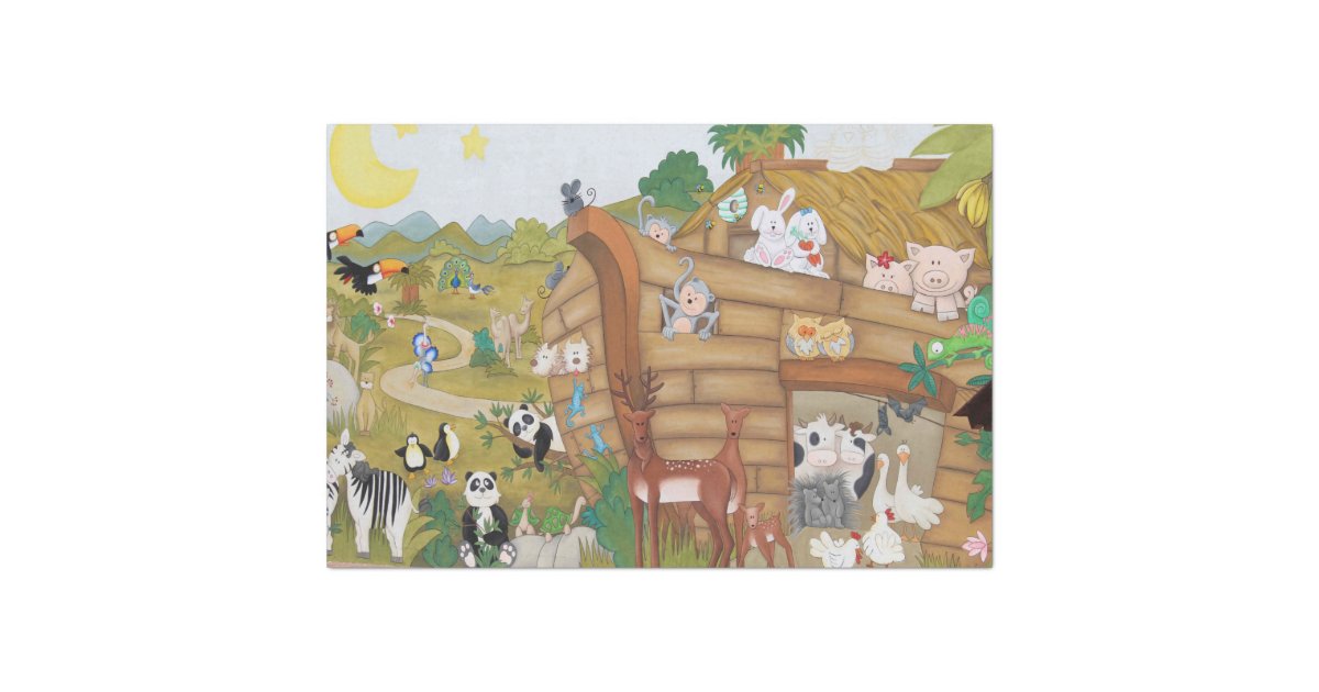 Noah's Ark Nursery Decoupage Tissue Paper | Zazzle