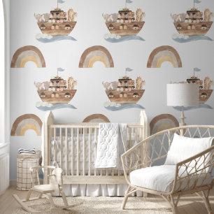 Noah's Ark Nursery Wallpaper Mural Wallpaper