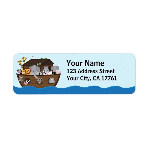 Noahs Ark Ocean Address Labels