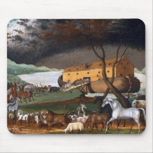 Noah's Ark - Painting by Edward Hicks - 1846 Mouse Pad