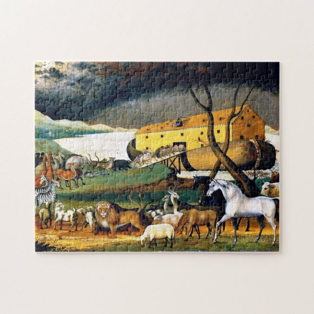 Noah's Ark, painting by Edward Hicks Jigsaw Puzzle (Horizontal)