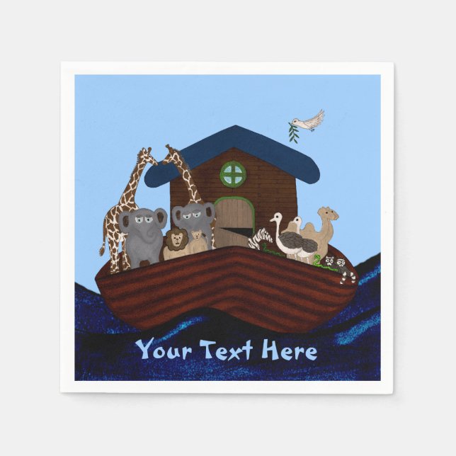 Noah's Ark Paper Napkins (Front)
