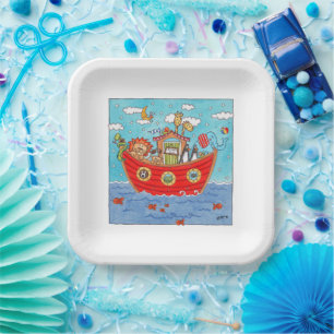 Noah's Ark Paper Plates
