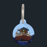 Noah's Ark Pet ID Tag<br><div class="desc">This whimsical take on Noah's Ark is great for a children's nursery,  birthday party,  or playroom. This Hand-Drawn pencil sketch is available on most of Zazzles Customisable Products.</div>