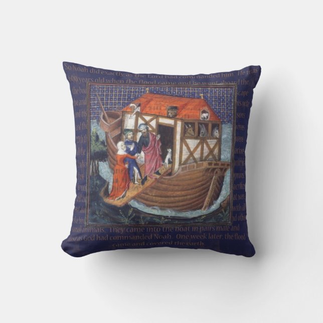 Noah's Ark Pillow (Front)