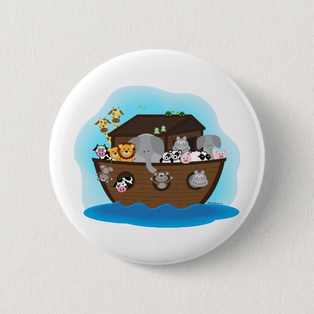 Noah's Ark Pinback Button (Front)