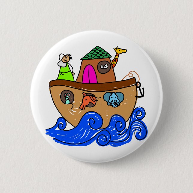Noahs Ark Pinback Button (Front)