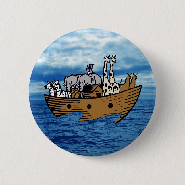 Noah's Ark Pinback Button (Front)