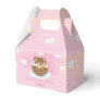 Noah's Ark Pink Girl Baby Shower Thank You Favor Boxes
