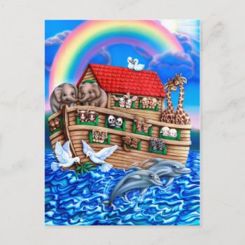 Noah's Ark Postcard by gailgastfield at Zazzle