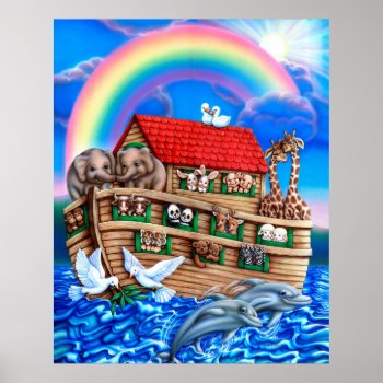 Noah's Ark Poster by gailgastfield at Zazzle
