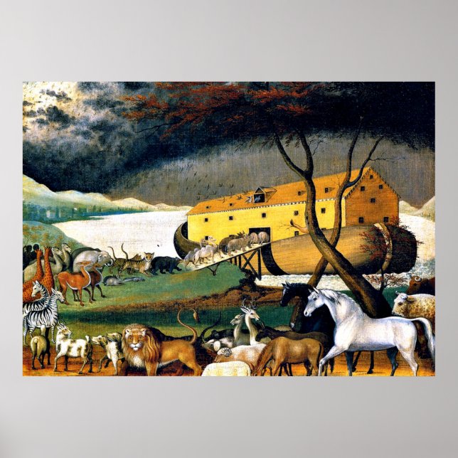 Noah's Ark Poster, fine art painting, Poster (Front)