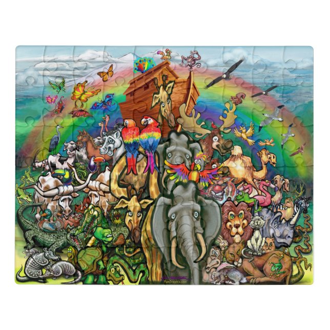 Noah's Ark Poster Jigsaw Puzzle (Puzzle Horizontal)