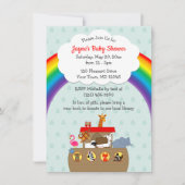 Noah's Ark Rainbow Baby Shower Invitation (Front)