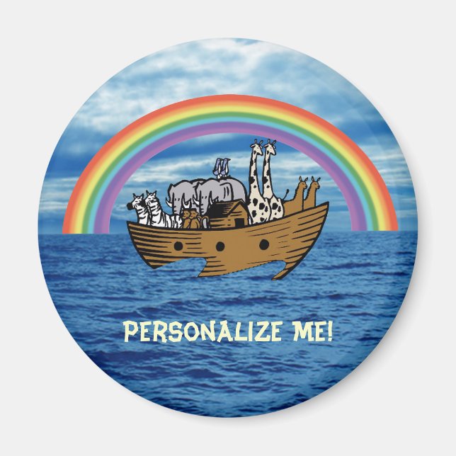 Noah's Ark & Rainbow Magnet (Front)