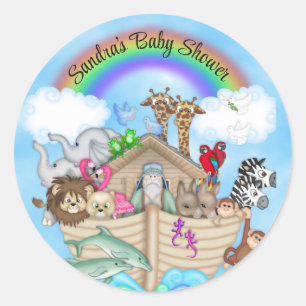   Noah's Ark Rainbow Personalized Stickers