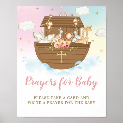 Noahs Ark Rainbow Prayers for Baby Sign