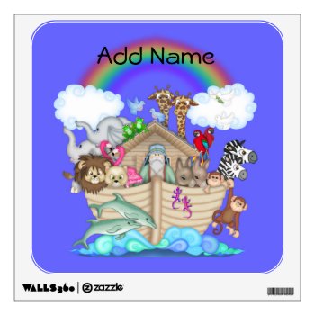 Noahs Ark Rainbow Wall Decal by PersonalCustom at Zazzle