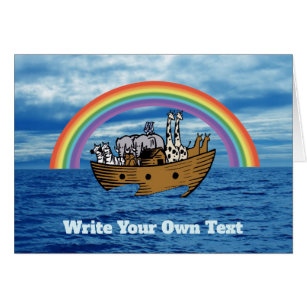 Noah's Ark & Rainbow - Write Your Own Text