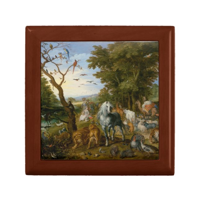 Noahs Ark Religious Art Keepsake Box (Front)