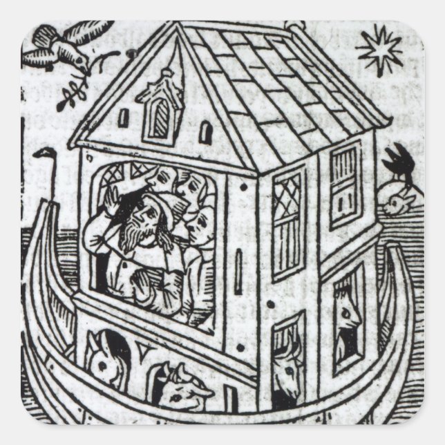 Noah's Ark Square Sticker (Front)