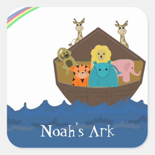 Noahs Ark Square Sticker