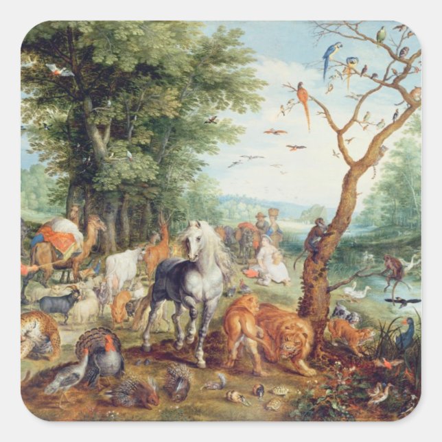 Noah's Ark Square Sticker (Front)