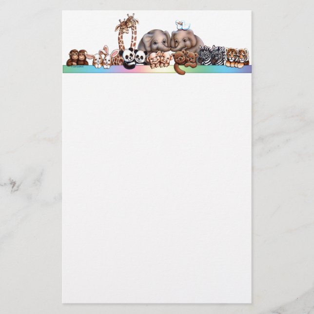 Noah's Ark stationery (Front)