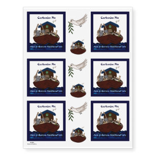 Noah's Ark Temporary Tattoos