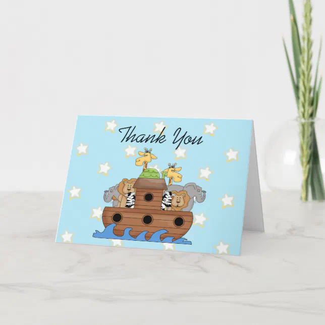 Noah's Ark Thank You Notes | Zazzle