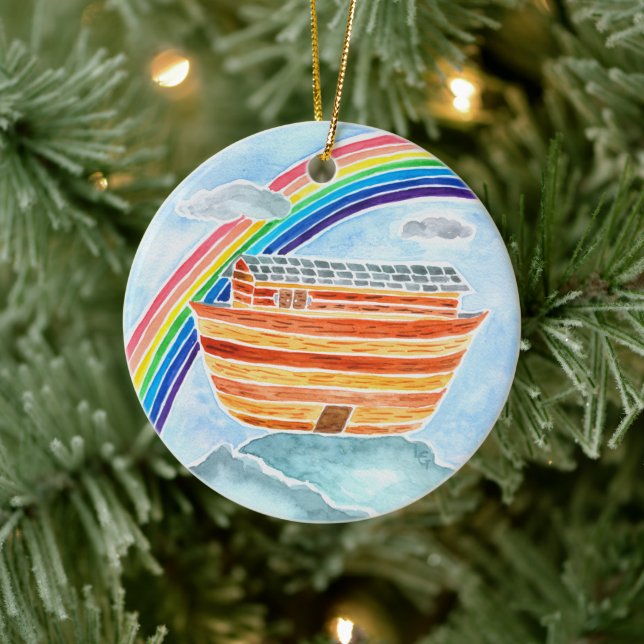 Noah's Ark/The Rainbow  Jesse Tree Advent Ornament (Tree)
