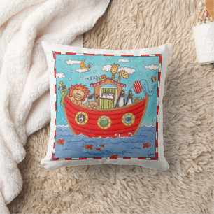 Noah's Ark Throw Pillow
