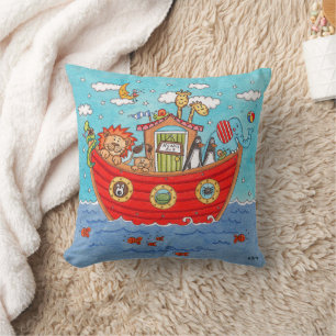 Noah's Ark Throw Pillow