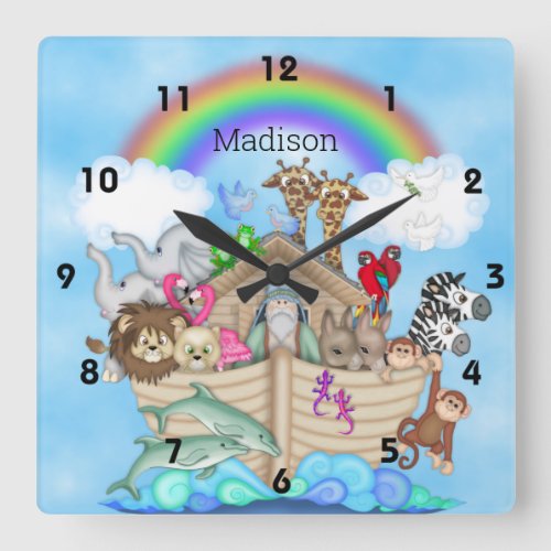 Noahs Ark Wall Clock