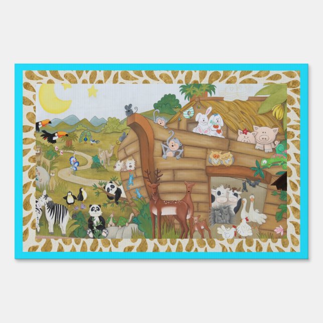 Noah's Ark Weather Resistant Yard Sign (Front)
