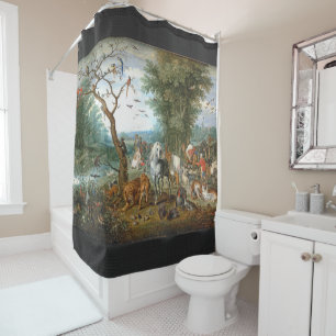 Noahs' Ark Wildlife Animal Bible Shower Curtain