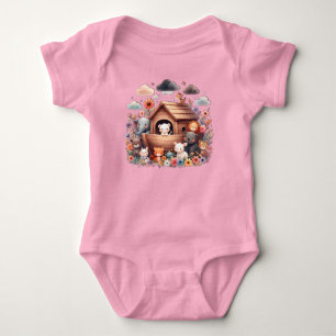 Noah's Ark With Baby Animals Bodysuit