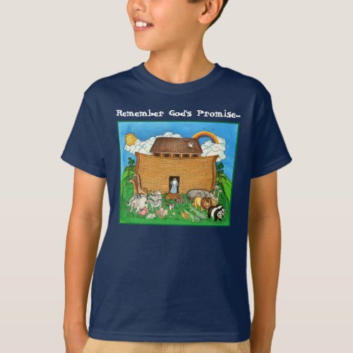 Noahs Ark with Rainbow T_Shirt