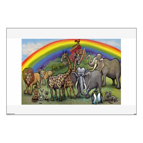 Noahs Ark with Rainbow Wall Decal