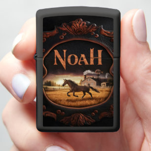 Noah's Farm Horse Zippo Lighter