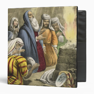 Noah's Sacrifice on Leaving the Ark, from a bible Binder