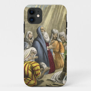 Noah's Sacrifice on Leaving the Ark, from a bible iPhone 11 Case