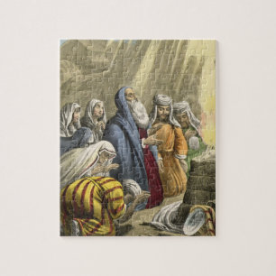 Noah's Sacrifice on Leaving the Ark, from a bible Jigsaw Puzzle