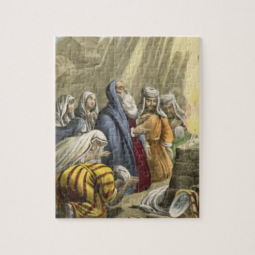 Noahs Sacrifice on Leaving the Ark from a bible Jigsaw Puzzle