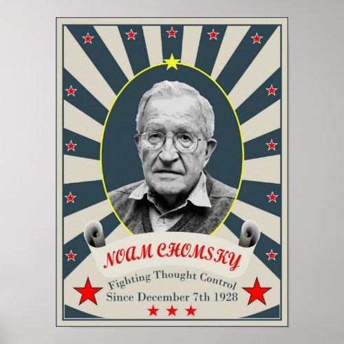 Noam Chomsky Poster