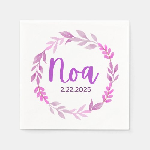 Noa's cockatil napkin