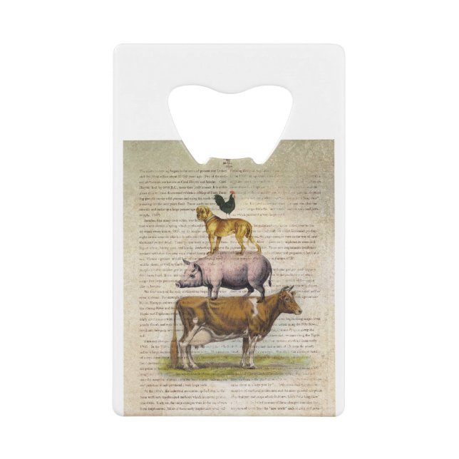 NOB10 Farm Stand A1.tif Credit Card Bottle Opener (Front)