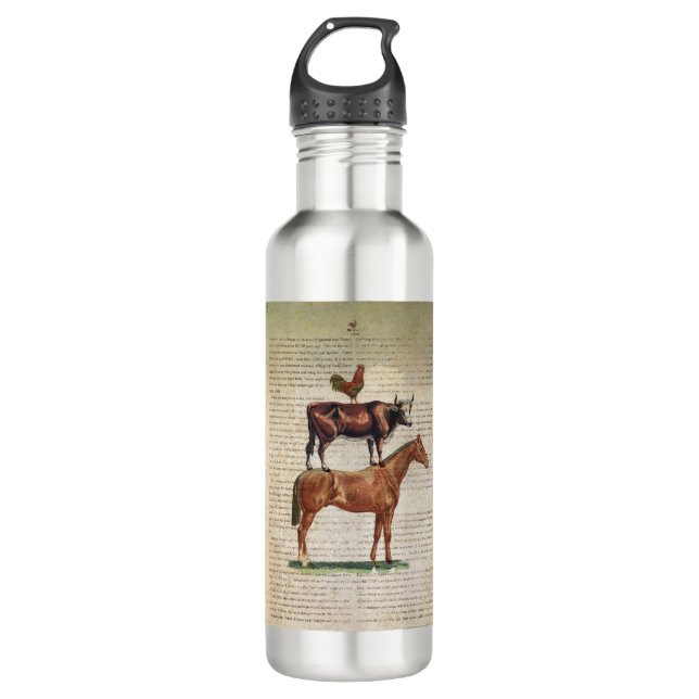 NOB12 Farm Stand C1.tif Stainless Steel Water Bottle (Front)